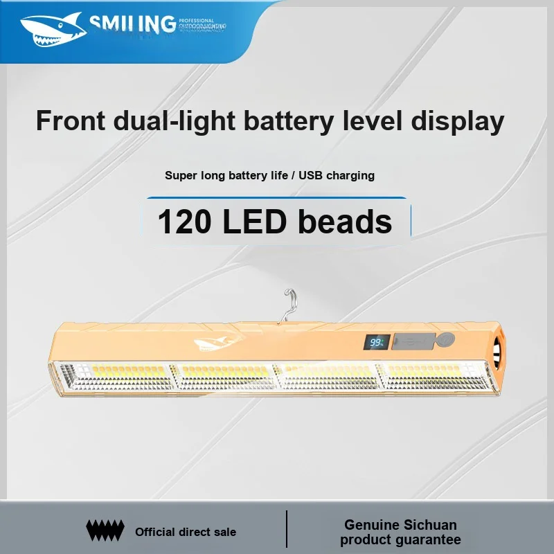 Rechargeable Magnetic LED Light Protective Long Lasting Lamp for Outdoor Camping Stall Night Market Emergency Lighting