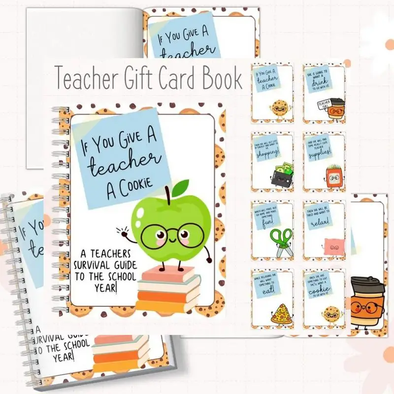 Libro di ringraziamento per l'insegnante Libro di carte di ringraziamento per l'insegnante Libro di carte Regala un libro dell'insegnante per l'insegnante