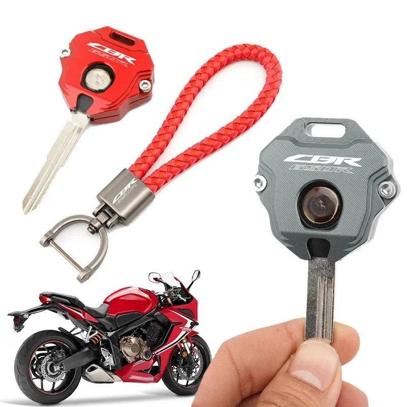 

FOR HONDA CBR 650R CBR650 R CBR650R 2019-2023 CNC Motorcycle Key Cover Case Shell Embroidery Badge Keyring Keychain CB CBR 650R