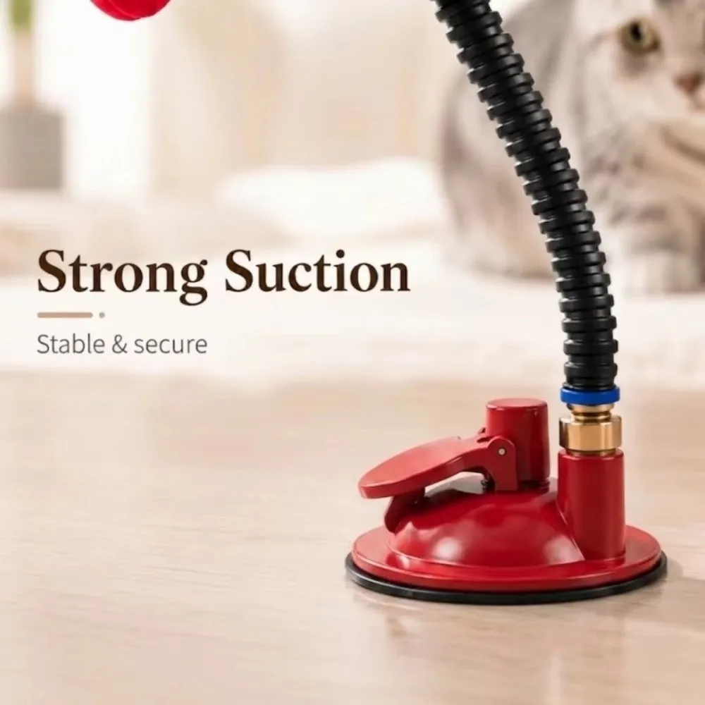Creative Cat Boxing Suction Cup Base Self-Play Pet Punching Bag Bite Resistant Standing Cat Speed Bag Indoor Play