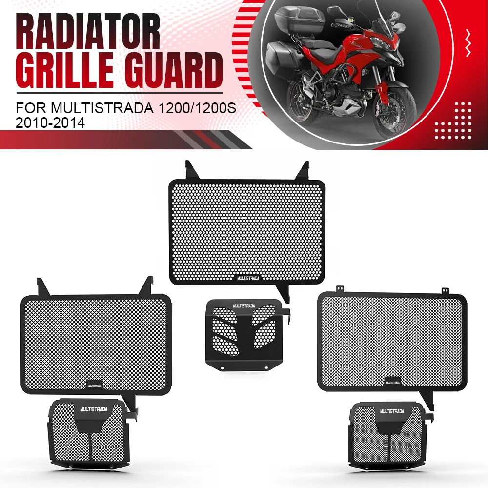 

Motorcycle Accessories For Ducati Multistrada 1200/1200S/GT 2010-2011-2012-2013-2014 Radiator Grill Guard Protector Cover 1200 S