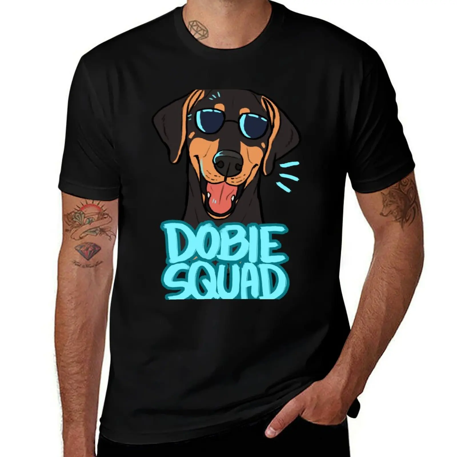 DOBIE SQUAD (black) T-Shirt custom shirt anime graphic tee shirt new edition men graphic t shirts