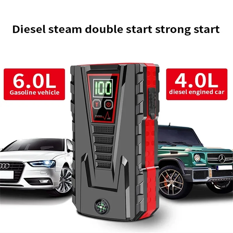 Auto-Starthilfegerät 6000mAh 12V Leistungsstarkes Tragbares Batterieladesystem Startsystem Auto-Booster – Detail 2