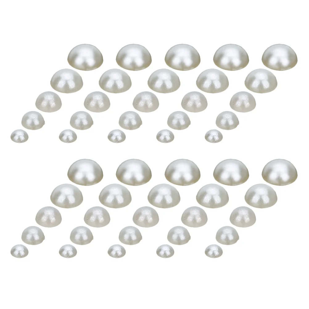 

1000Pcs Semicircle Pearl Patch Stylish Pearl Sticker Jewelry Making Accessories for Fashion Crafts Jewelry Making Accessories