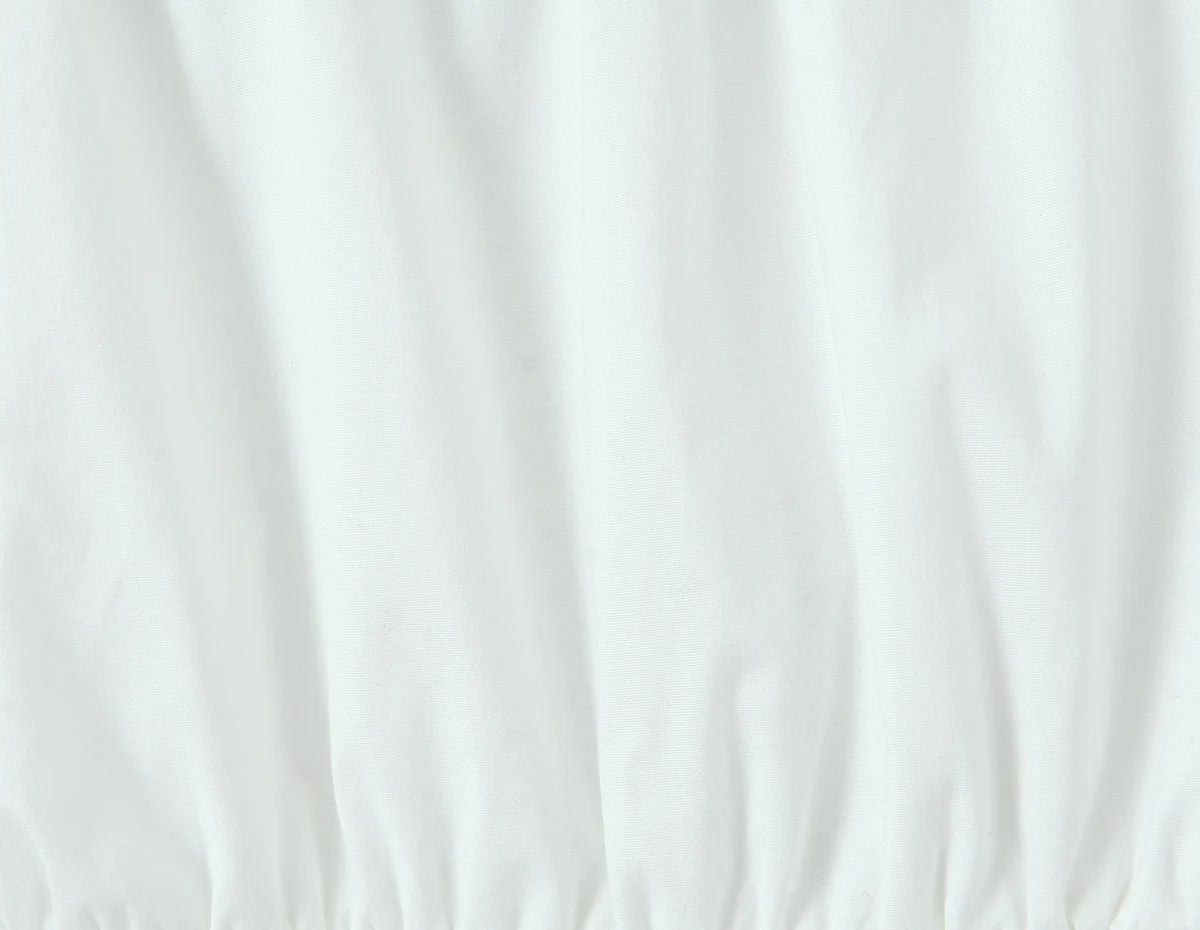 Sexy Witte Houten oren Boog O hals Korte Bladerdeeg Mouw Vrouwen Gesplitst Holle Gat Slanke Taille Crop Tops