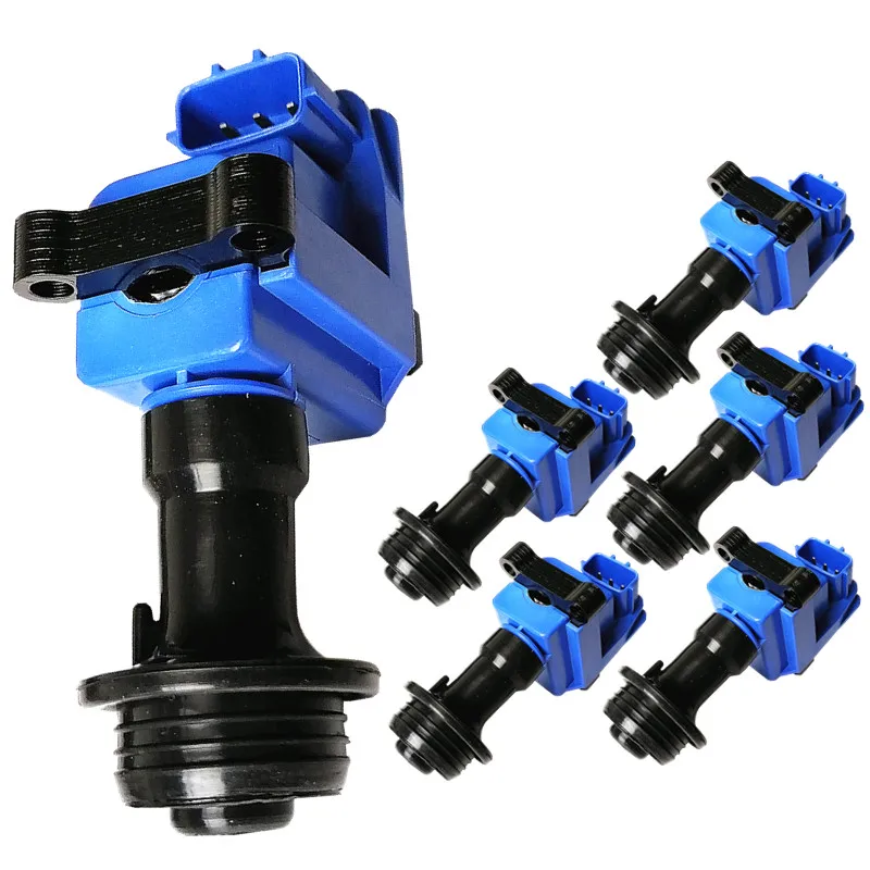 6pcs Ignition coil pack fit Skyline R33 GTST ECR33 R34 BNR34 RB26DETT STAGEA LAUREL GTS ENR33 ER33 RB25DET RB25DE SERIES 2 S2