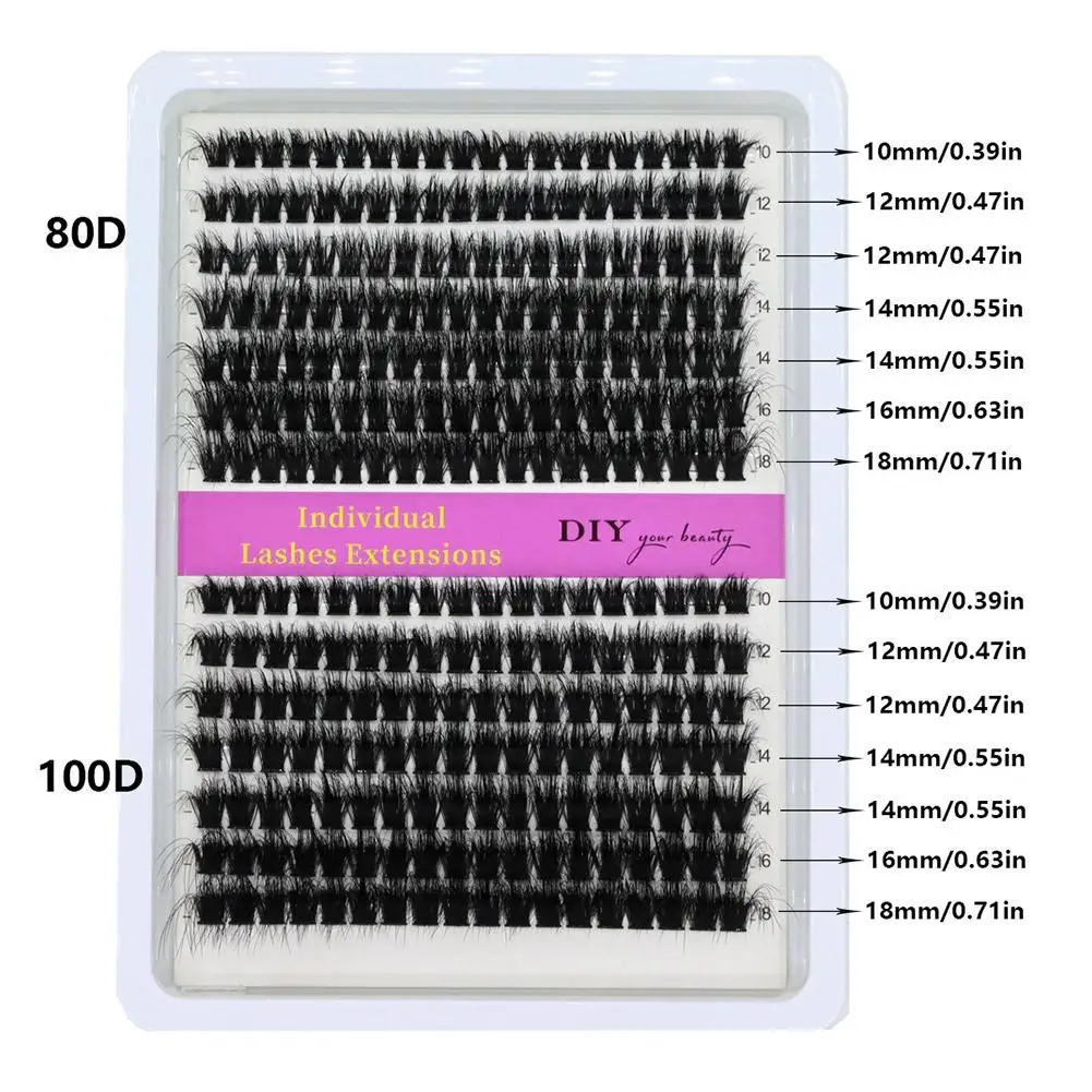 ขนตาปลอมแบบ 3 มิติ สีดำ แบบกลุ่ม งอนธรรมชาติ ฟู นุ่ม ขนตาแบบกลุ่ม ต่อขนตาเองได้ แต่งหน้า