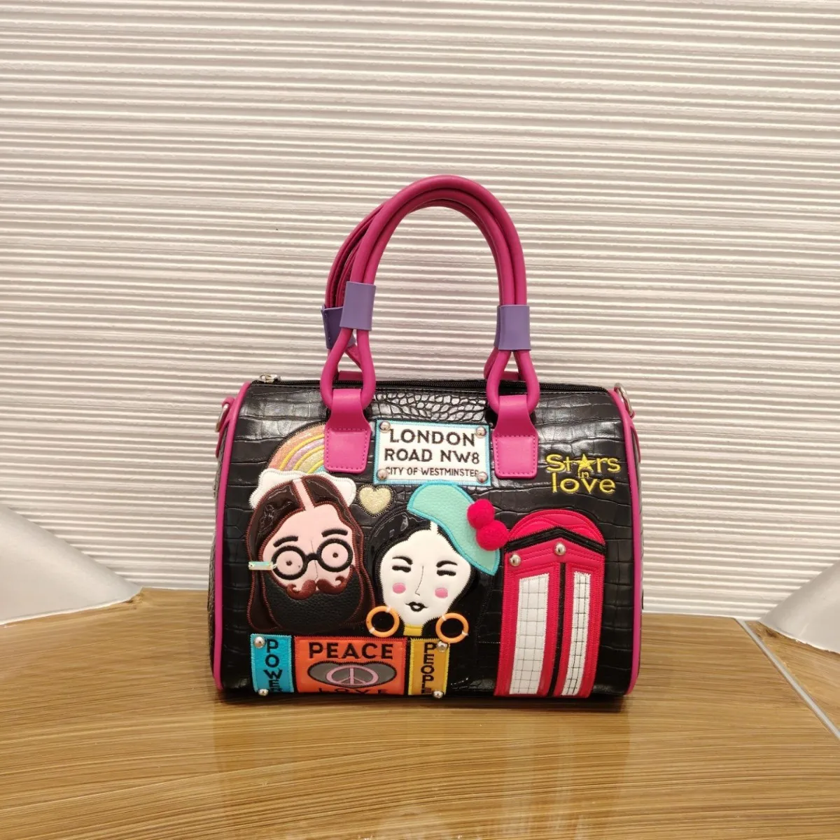 Bags for Women Ladies Hand Bags Purses and Handbags Bucket Bag Single-shoulder Bag Crossbody Bag Embroidery Contrasting Colors