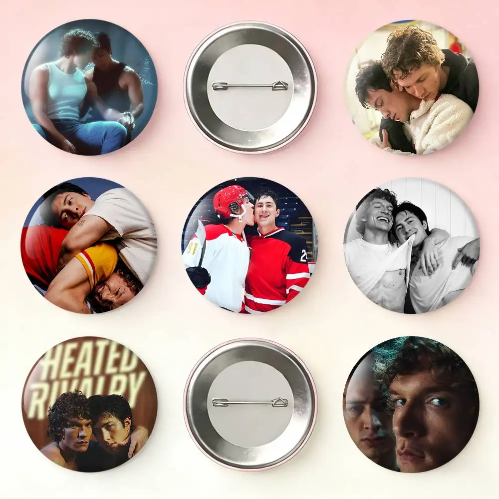

H-Heated R-Rivalry S-Shane Hollander I-Ilya Rozanov Badges 25 32 44 58 75 mm Round Fans Collect Friends Gifts Brooch Souvenir