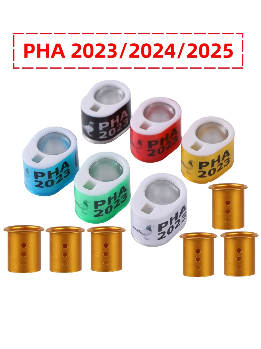 

PHA 2025 ID7mm Алюминий с пористым кольцом для птиц Пластиковые кольца для голубей Кольца для распознавания ног Электронные метки 30