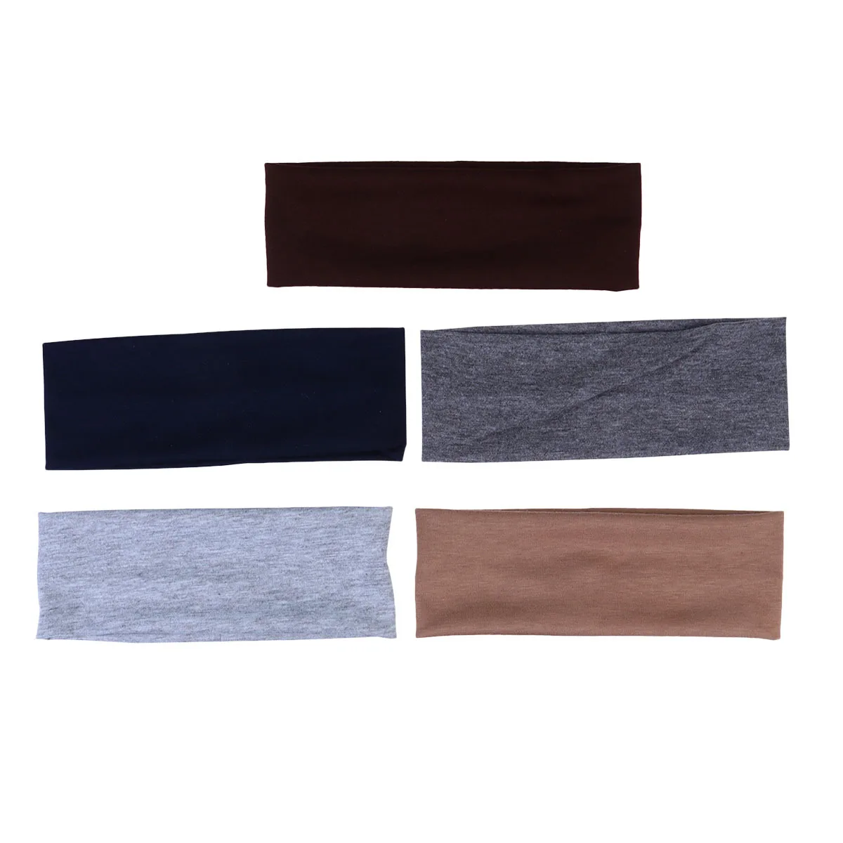 5 قطع من عصابات الرأس المريحة القابلة للتنفس للنساء لممارسة الرياضة واليوجا والجري وممتصة للعرق وقهوة داكنة وخفيفة الوزن #6