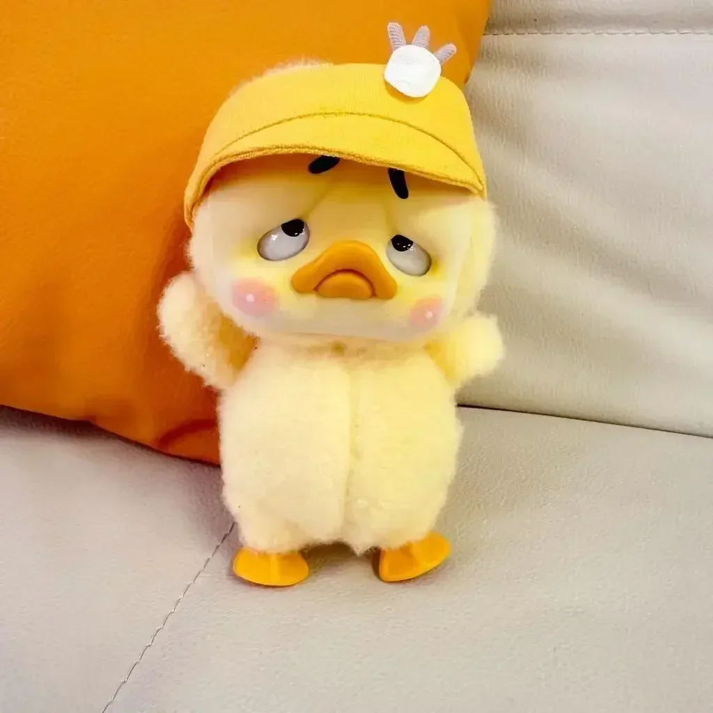 Para Upset Duck Series, muñecas de 15CM, cámaras, sombreros, accesorios para muñeco de pato pequeño amarillo, juego de gorras de vestir, accesorios para muñecas