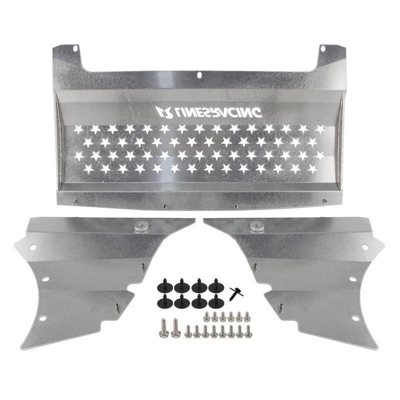 Oil Cooler Skid Plate LINESRACING  BMW M2C F87 M2 Competition S55 Engine 3.0T 2018-2021 Aluminum Wrinkle black /Red/ Silver