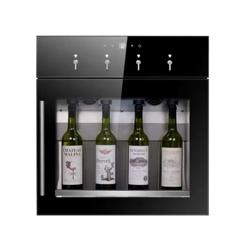 High Quality Wine Cooler Automatic Compressor 4 Bottles Wine Dispenser