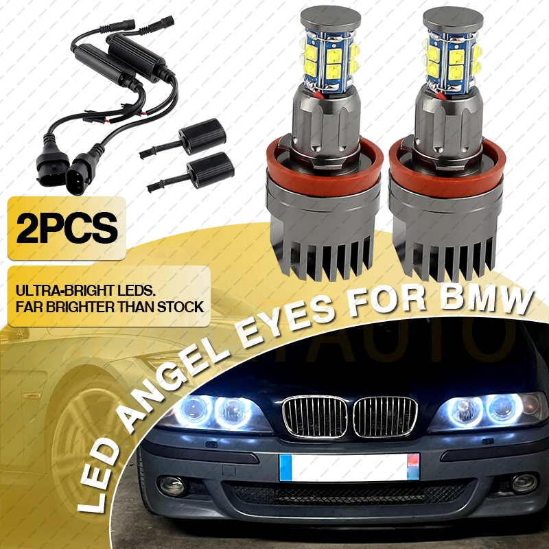 H8 LED عيون الملاك ماركر ضوء هالة حلقة لمبة لسيارات BMW E81 E82 E87 E88 E90 E92 M3 E93 E60E70 X5 E71 X6 X6M E89 Z4 اكسسوارات السيارات #1