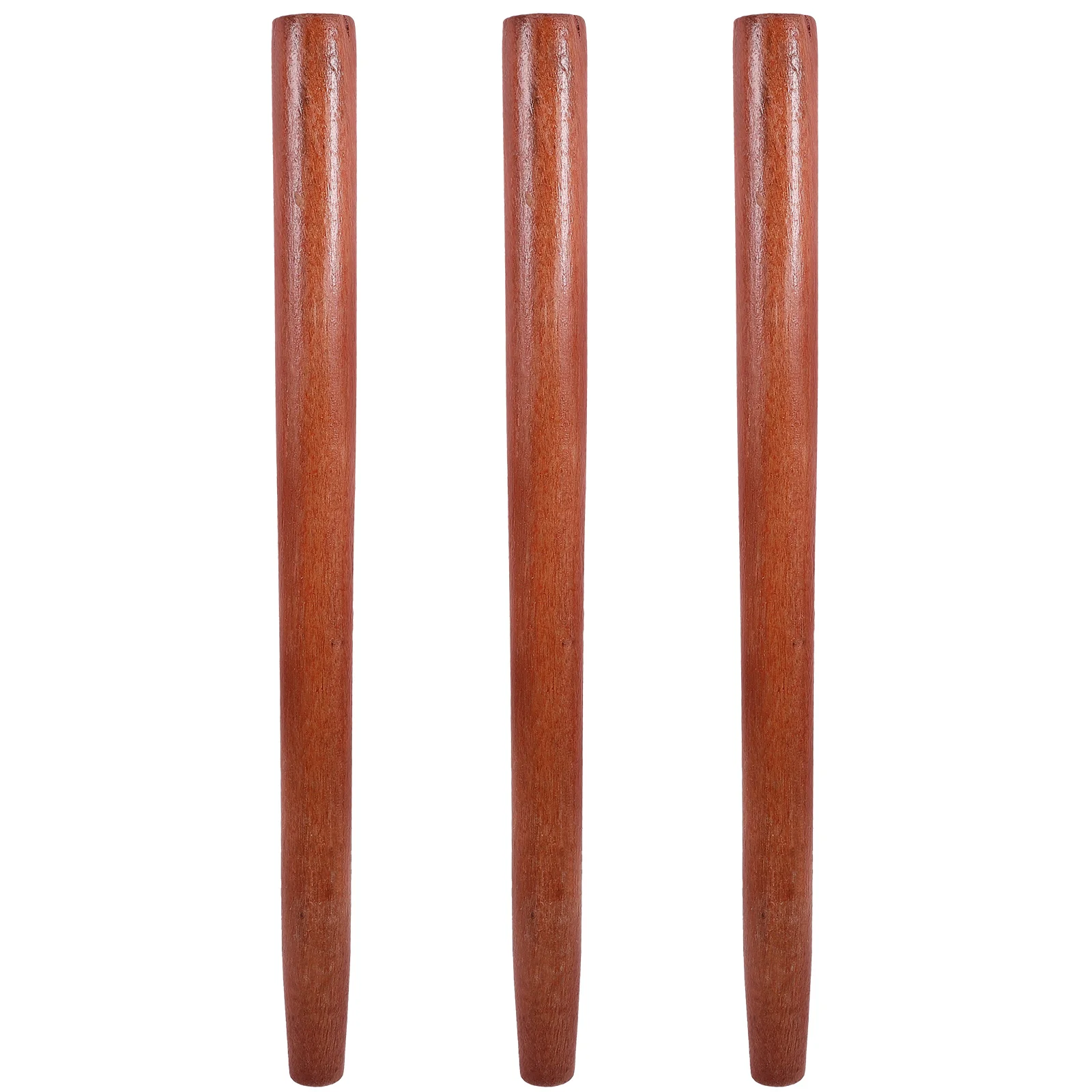 

3 Pcs Solid Wooden Garden Tool Handles 38cm Hardwood Replacements for Hoe Ergonomic Design Comfortable Grip