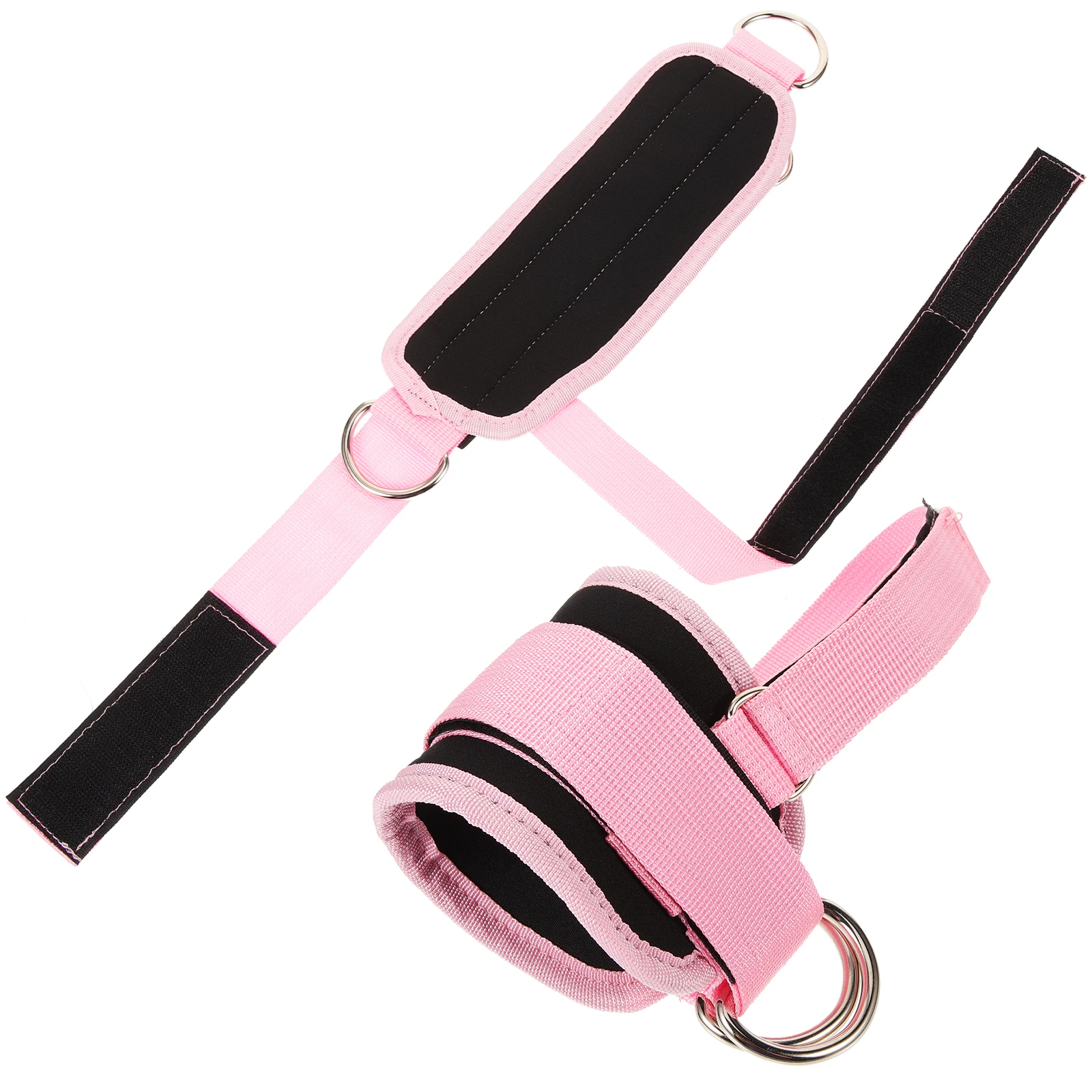 

1Pair Adjustable Ankle Belts Comfortable Fit Double Buckle Design for Accessories Leg Strength Training Equipment