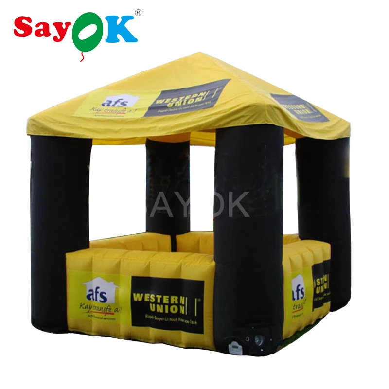 

Inflatable Photo Booth Kiosk Concession Booth Inflatable Kiosk Station With Counter For Carnival Party Promotion