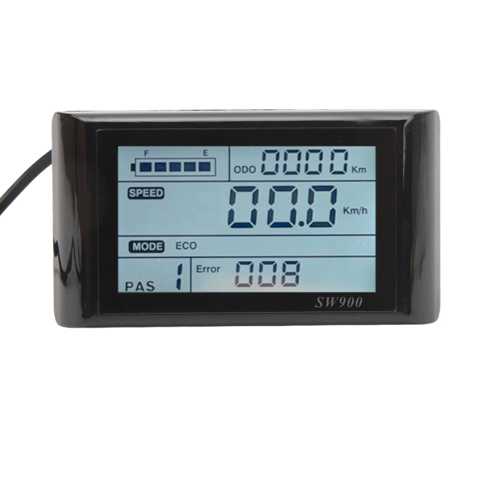 Electric Bike LCD Display 5 Pin 24V 36V 48V Lightweight Waterproof Electric Bike Display Panel Screen