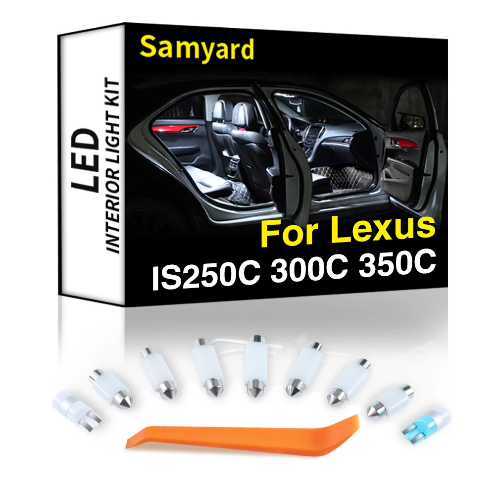 

Ceramics 11Pcs Interior LED For Lexus IS250C IS300C IS350C Cabriolet Coupe 2009 2010 2011 2012 2013 2014 2015 Canbus Car Light