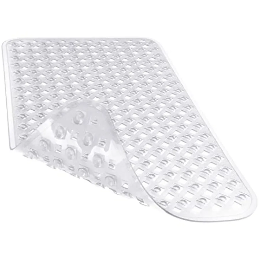 

Bathtub Mat Non Slip, Shower Mat with Strong Suction Cups and Dra Holes, 28"16", Anti Slip Bath Tub Mat for side Shower, Mache