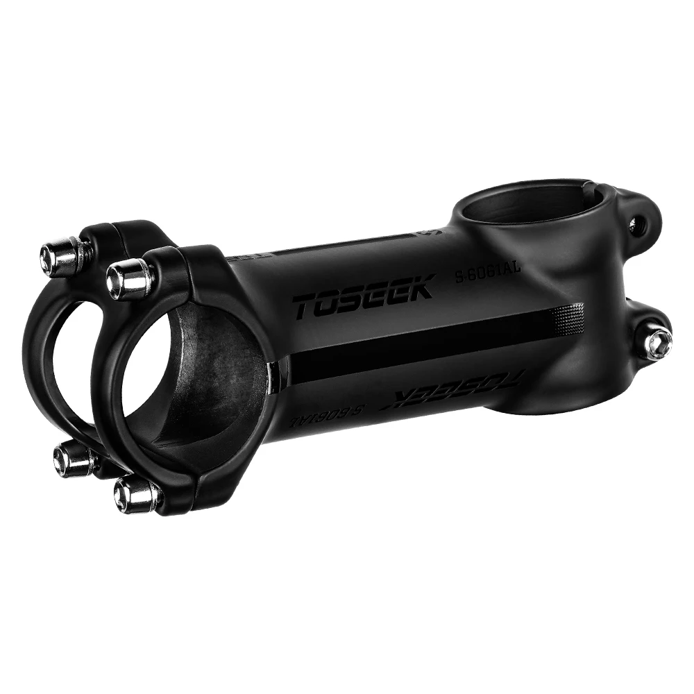 AliExpress TOSEEK Light Bike Stem 6 Degree17 Degree MTB Road Bike Adjustable Handlebar 60/70/80/90/100/110/120mm MTB Bike Power Parts