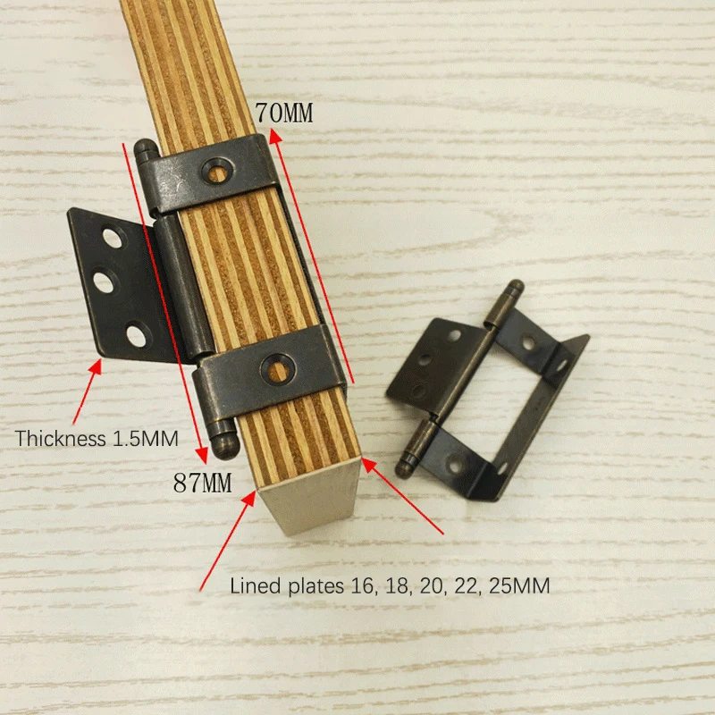 1pc 135 Degree Open Furniture Hinges Heavy Duty Door Hinge for Kitchen Cabinet Antique Bronze Color Iron with Free Screws
