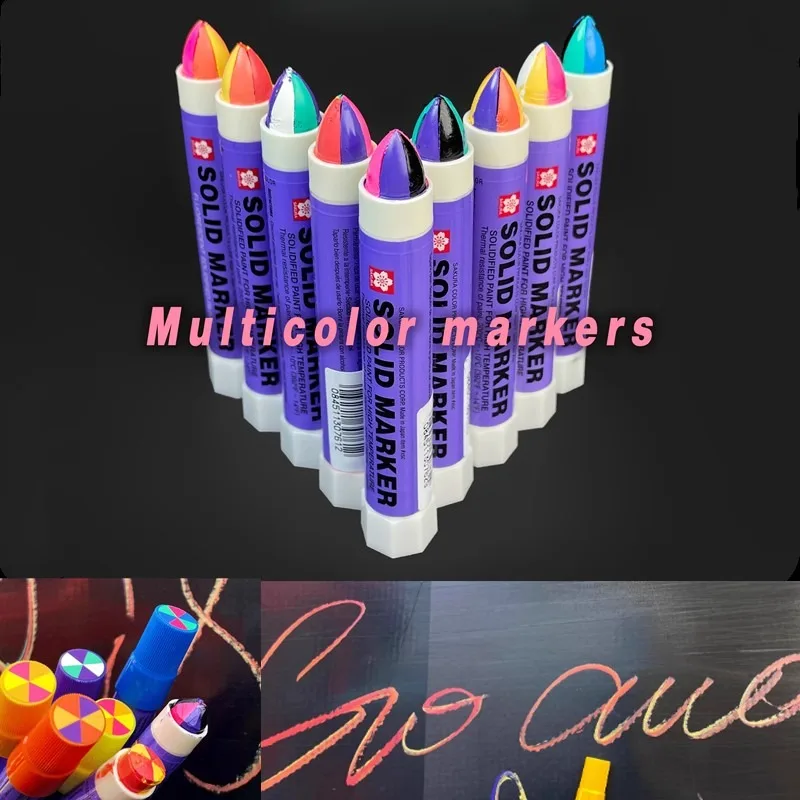 Color Mix Solid Paint Stick 8Color Handmade Wall Graffiti Waterproof  Tasteless Creative Signature Pen Art Painting Crayons