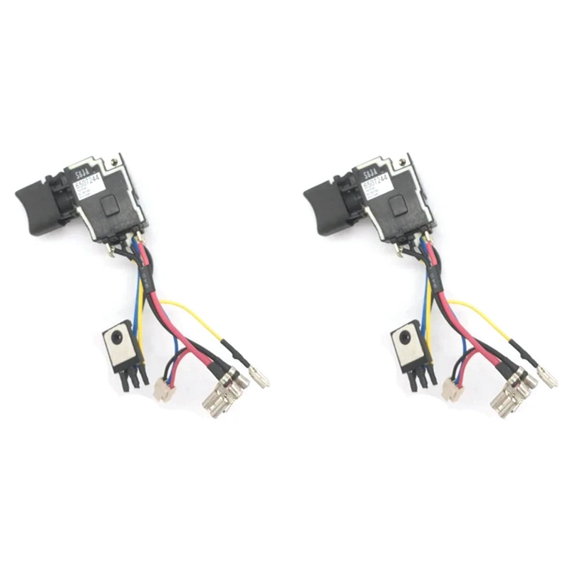 2X Switch For Makita 6507244 DHP458 DHP448 DDF458 DDF448 BHP458 BHP448 BDF458 BDF448 6507244 6506824