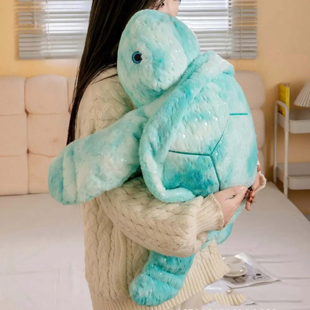 Animal marino, tortuga colorida, juguete de peluche, tortuga marina esponjosa, muñeco de peluche Ins, Animal bonito, almohada de tortuga marina, decoración de coche