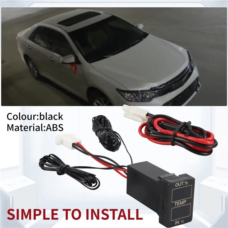 Reliable-Car Interior And Exterior ABS Temperature Display Sensor For Toyota Camry Corolla Yaris RAV4 33X22.5Mm