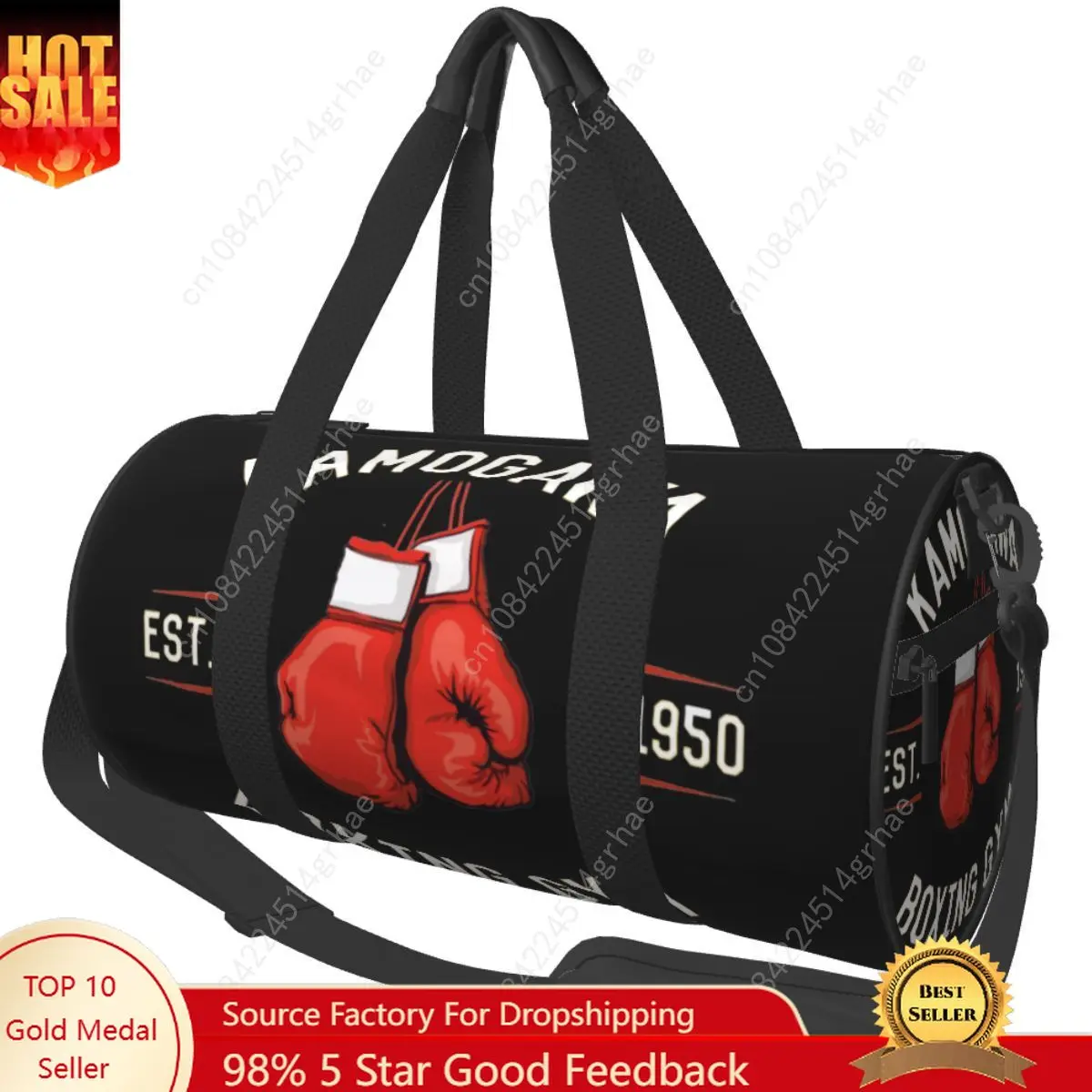 Kamogawa Boxing Gym Duffle Gym Bag for Boxing Hajime no Ippo KBG Gym Bag Waterproof Sports Overnight Travel Bags Backpack