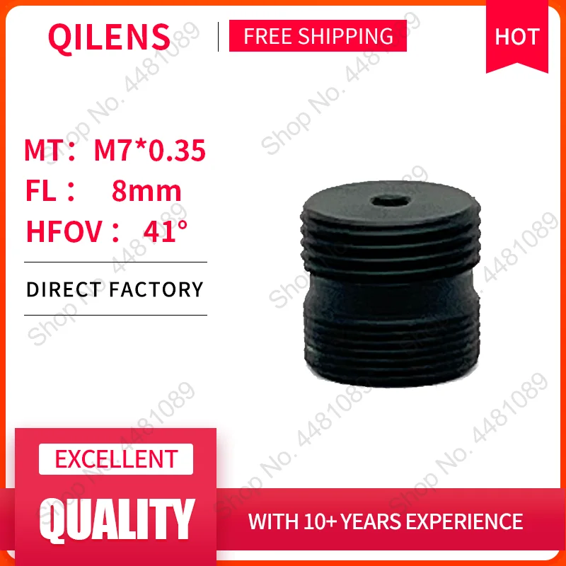 Obiektyw QILENS do mini obiektywu kamery cctv o wysokiej rozdzielczości z obiektywem cctv M7*0.35 8MM