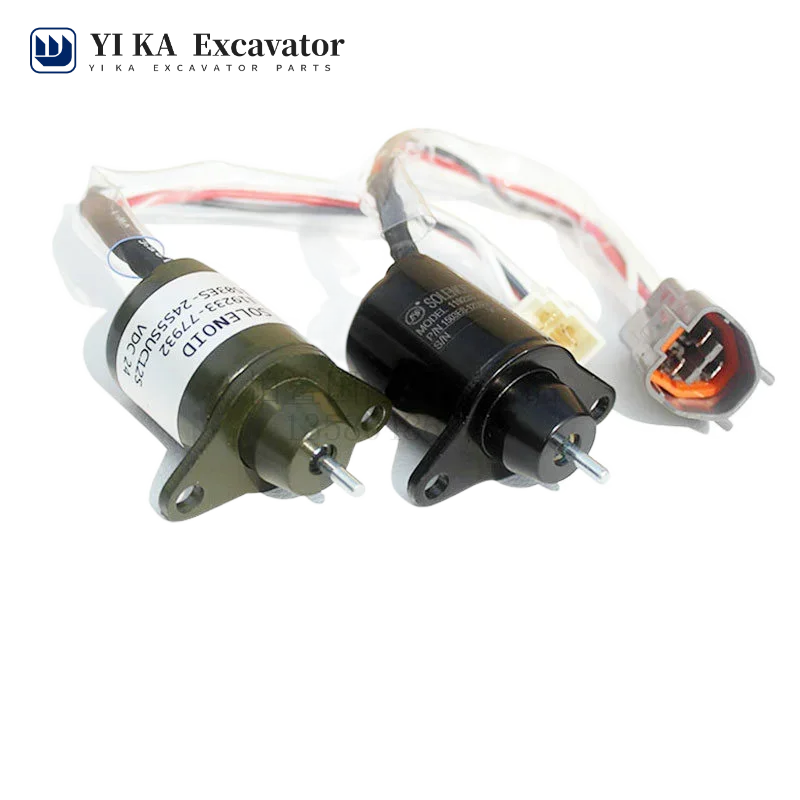 Flameout solenoid valve For Doosan DH60 R60 flameout switch engine 4TNV94 98 excavator accessories