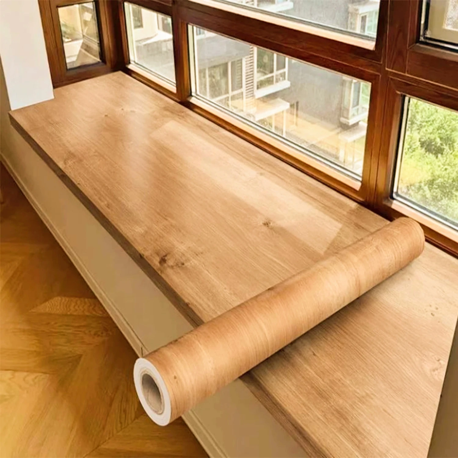 PVC Waterproof Wood Grain 3D Stickers for DIY Wardrobe Cupboard Table Closet Furniture Vinyl Self Adhesive Wallpaper Home Decor