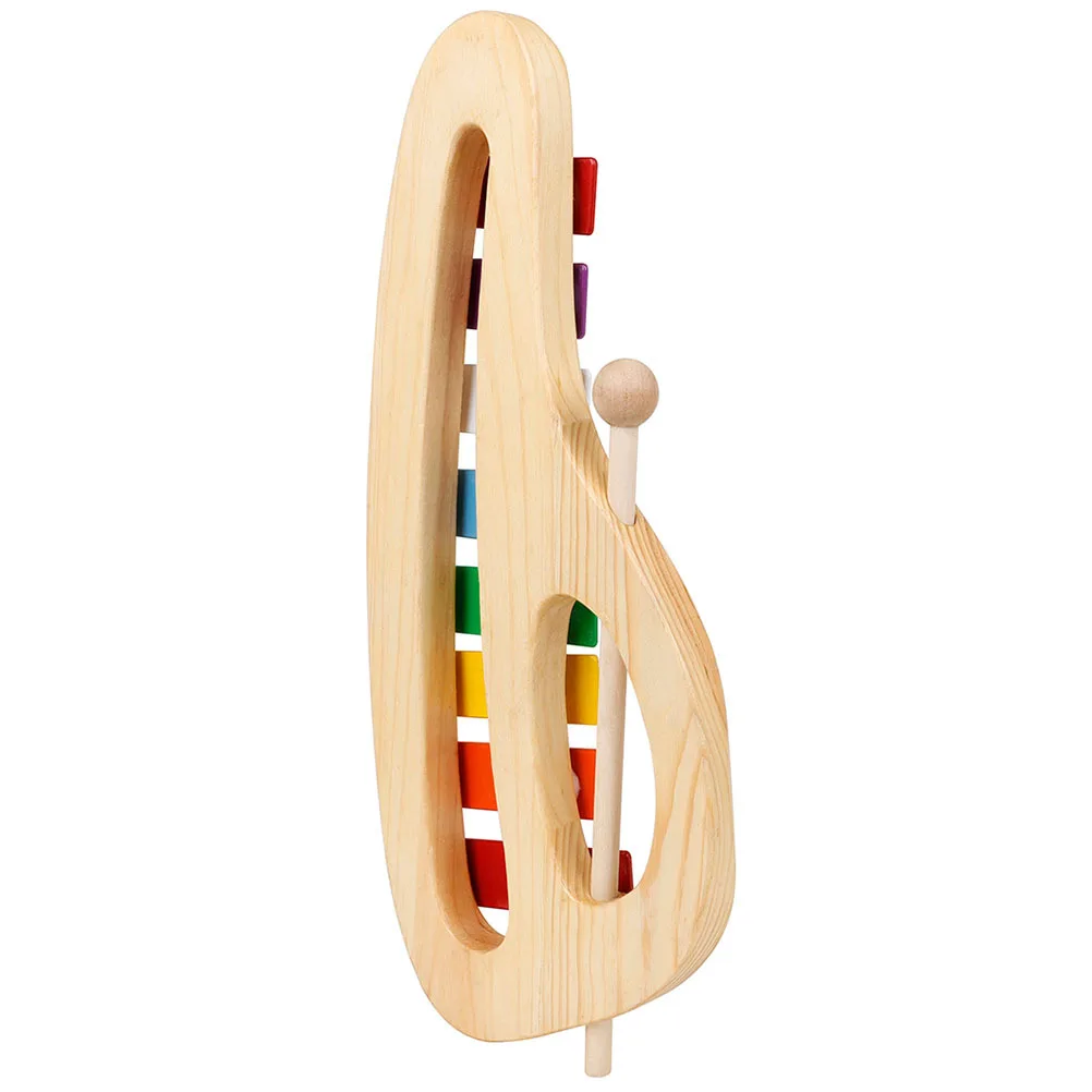 

1 set 1 Set Wooden Xylophone For Kids 8-Note Colorful Metal Percussion Instrument Educational Music Hand Knocking Plaything Orff