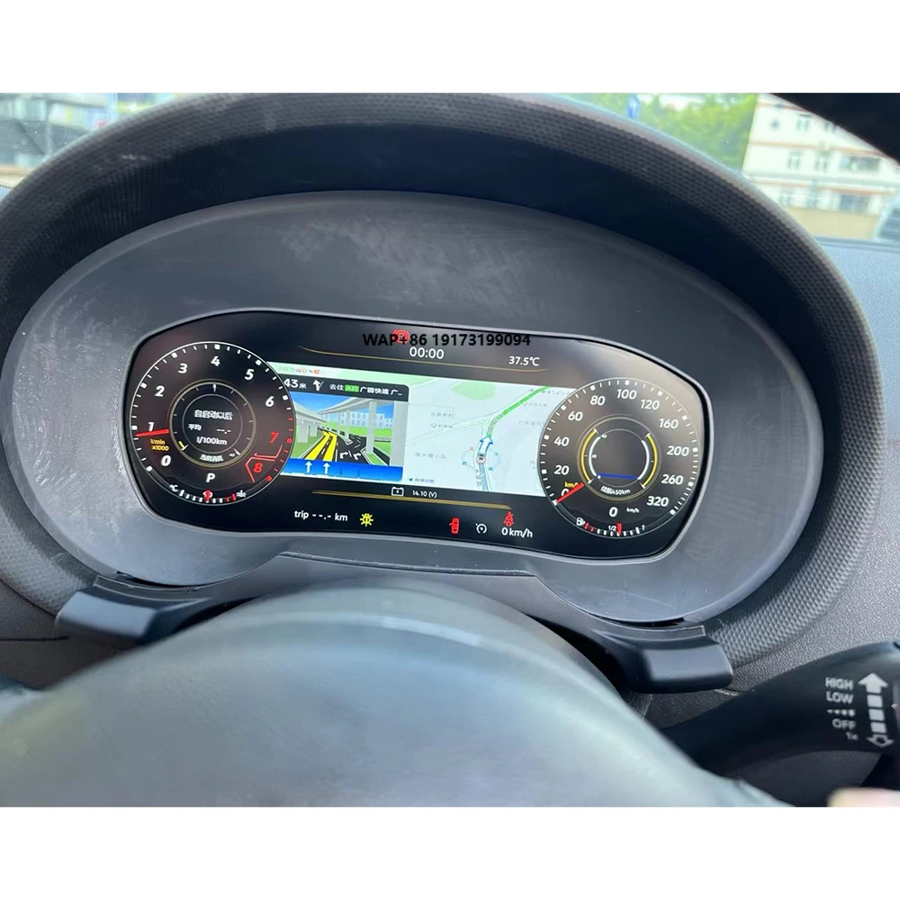 Digital Cluster Virtual Cockpit for TT LCD Instrument Panel Car Multimedia Player Dashboard Speed Meter Screen