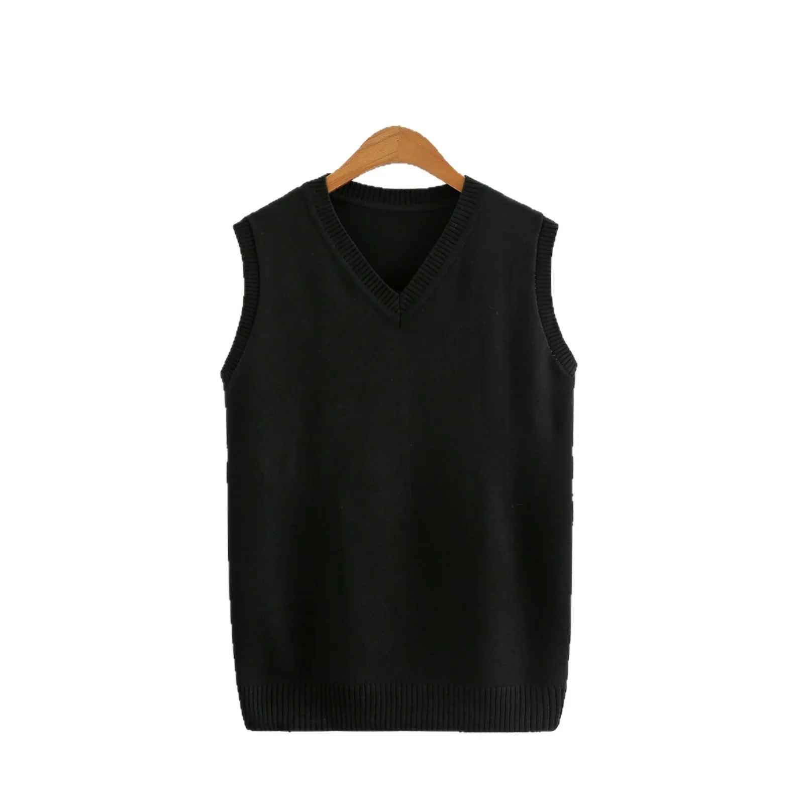 سترة محبوكة بأكمام طويلة ورقبة على شكل حرف v سترة مفتوحة على طراز الكلية للرجال والنساء سترة صيفية رقيقة من القطن لربيع الخريف #5