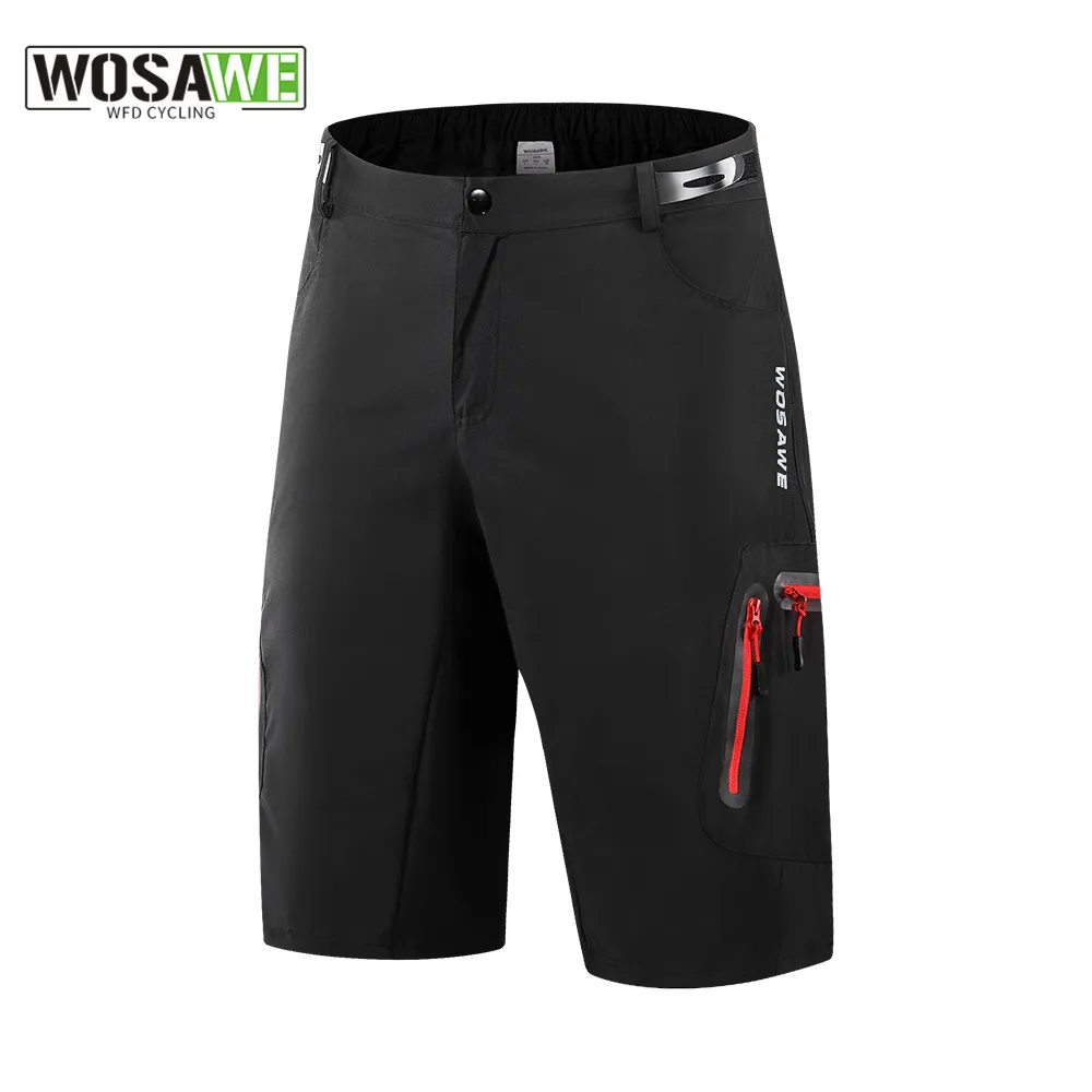 

WOSAWE Men's Outdoor Sports Cycling Shorts MTB Downhill Trousers Mountain Bike Bicycle Shorts Water Resistant Loose Fit