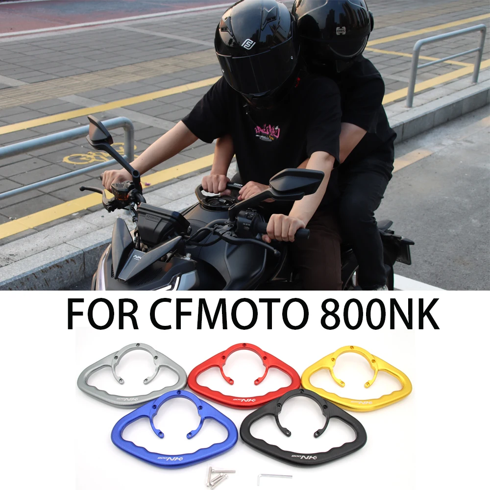 For cfmoto 800NK Accessories 800 NK 2023 Motorcycle Conversion Fuel Tank Armrest CNC Handle Holder NK800 Rear Seat Armrest