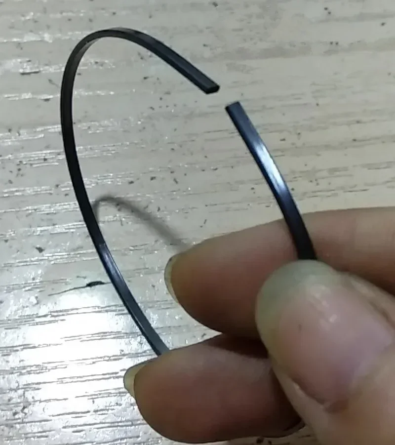 Strip Nitinol Super elastis kawat datar Aloi memori nikel