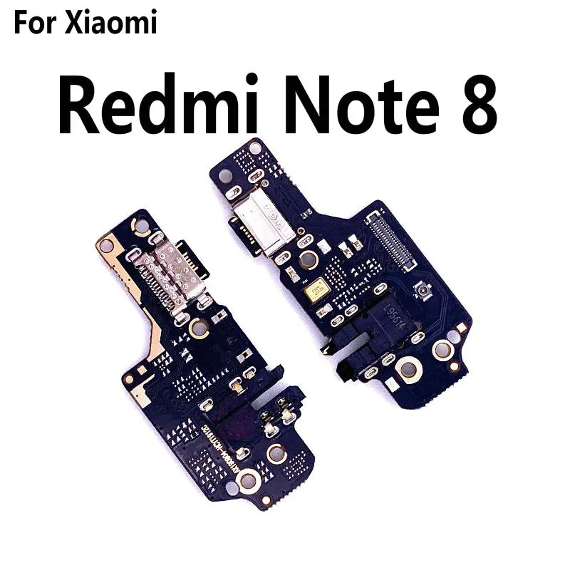 New Microphone Module+USB Charging Port Board Flex Cable Connector Parts For Xiaomi Redmi Note 5 6 7 8 9 Pro Replacement