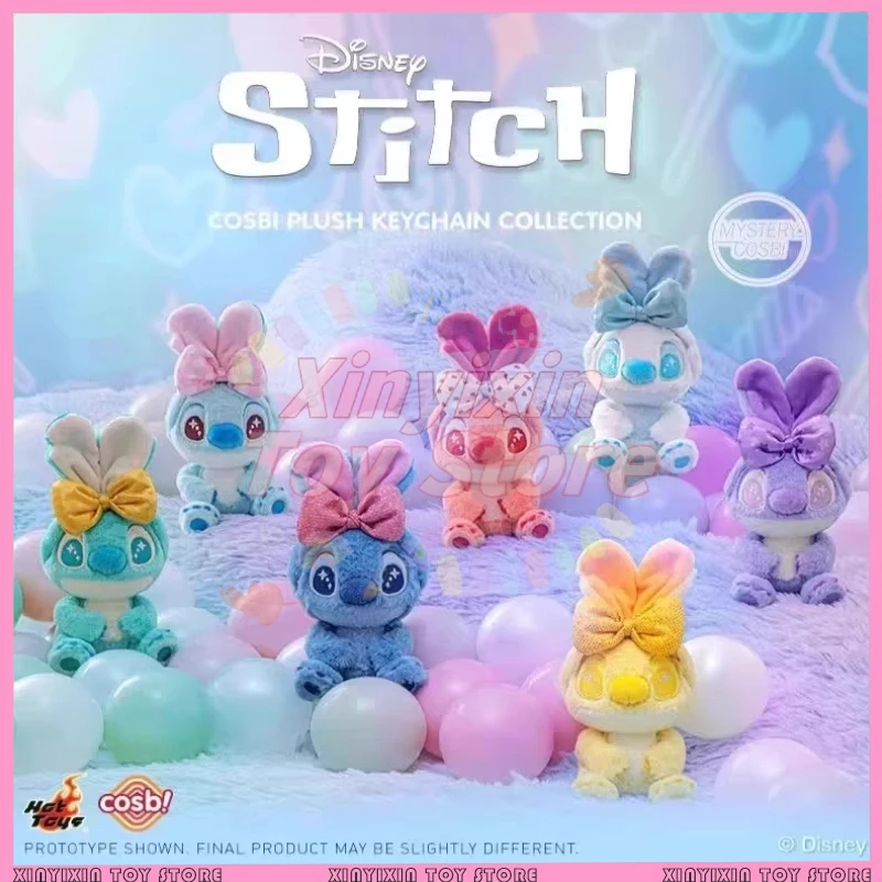 

Genuine Hottoys Candy Stitch Series Blind Box Plush Doll Cosbi Stitch Pendant Girl'S Birthday Mystery Boxes Surprise Gift