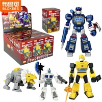 Hot Blokees Transformers Galaxy Version3 Soundwave Optimus Prime Skyfall Action Figure Statue Model Collection Dolls Kids Gifts