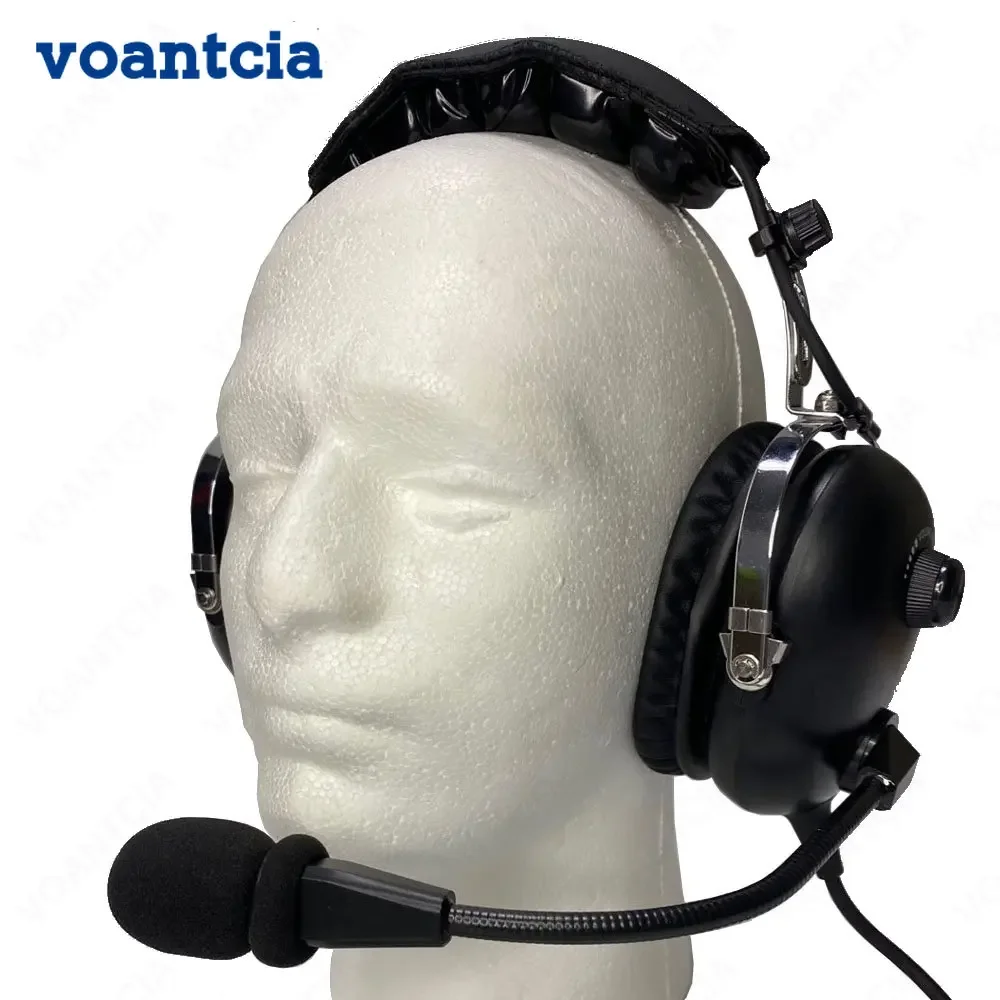 Noise Cancelling Aviation Helicopter Headset Noise Reduction Pilot Aviation Headset with U-174U Connector