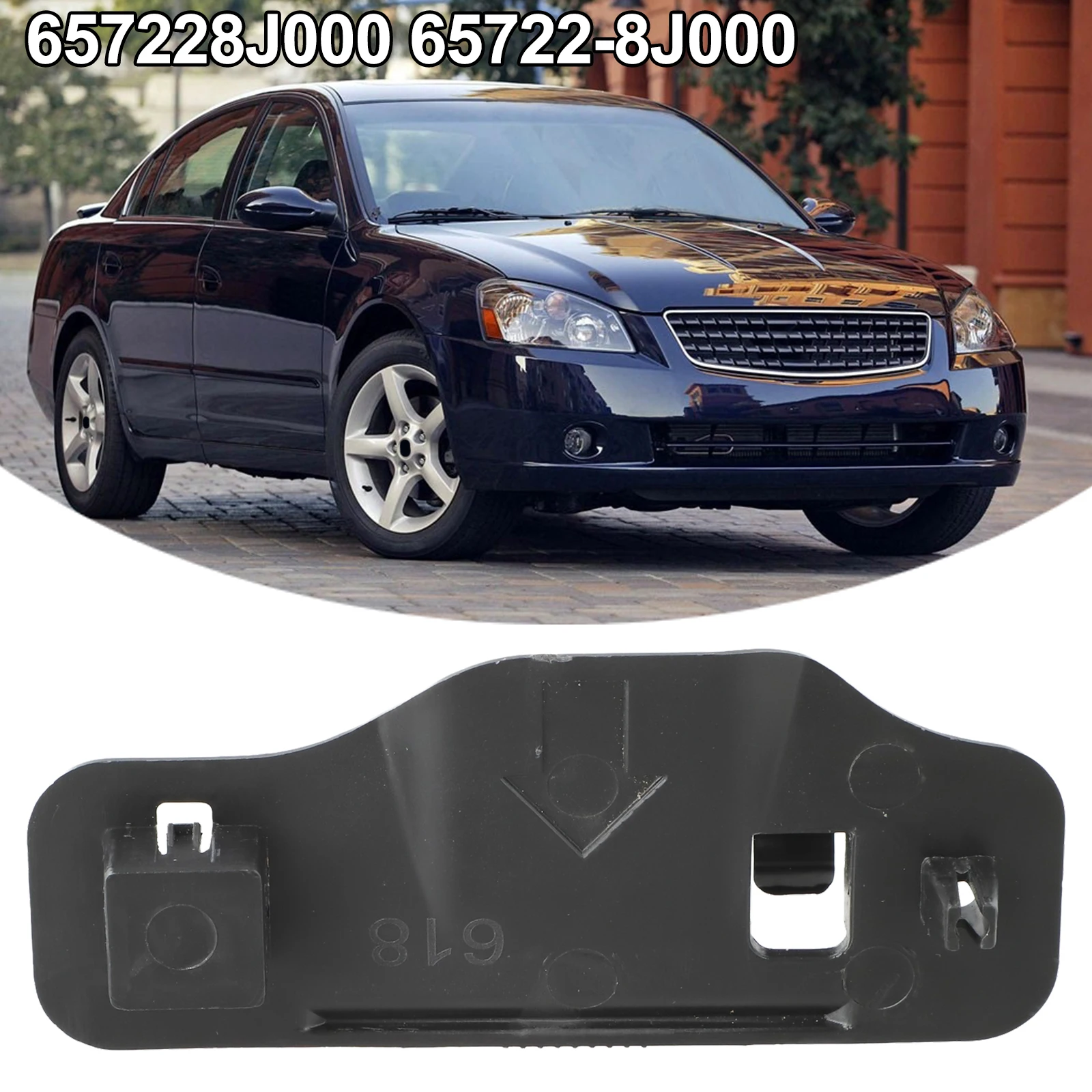Abrazadera de soporte de capó de coche 657228J000 65722-8J000 para Nissan para Altima 02-06 Clip de soporte de varilla de capó de coche