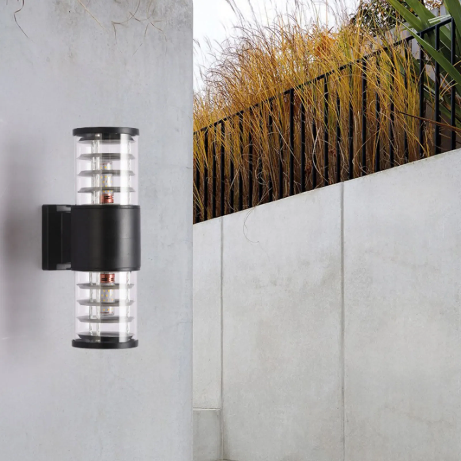 Garden Lawn Round Post Light Fixture Create Warm Scene for Garden for Family Friend Neighbor Gift
