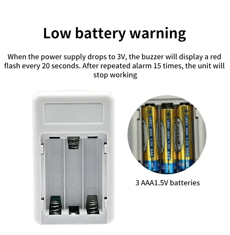 Rilevatore di monossido di carbonio Display LCD Allarme Rilevatore di perdite di CO wireless Allarme sonoro antincendio 85dB per hotel di protezione