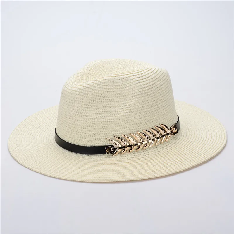 

Sun Hat Women Summer Hats For Women Flower Beads Wide Brimmed Jazz Panama Cap Sun Visor Beach Hat Female Sunhat New