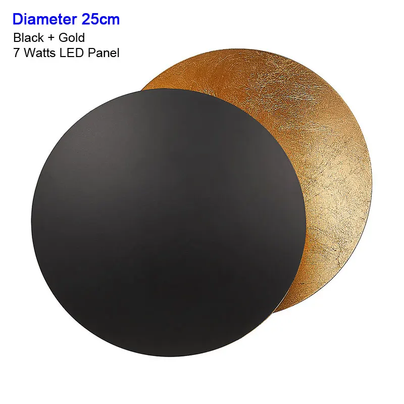 Moderne LED-wandlamp voor badkamerspiegel nachtkastje slaapkamer gang draaibaar zwart goud textuur designer wandkandelaar